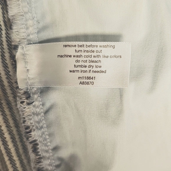 NWT Lane Bryant Black & White Stripe High-Rise Stretch Bermuda Shorts 16 - Picture 5 of 6